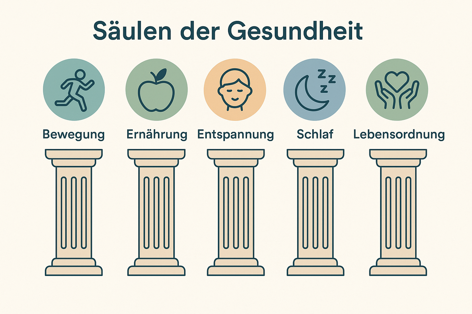 Was sind die 5 Säulen der Gesundheit? Ein umfassender Vergleich wichtiger Modelle auf gesundheitsthemen.at